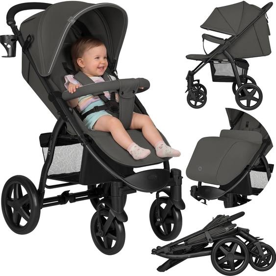 Poussette Tout-terrain Annet Plus Avec Grandes Roues, Amortisseurs Et Accessoires Stone Caramel