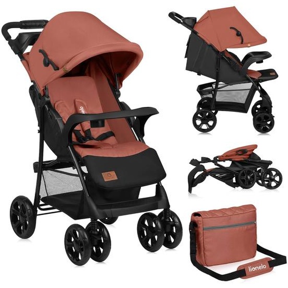 Poussette Tout-terrain Emma 6-36 Mois Avec Sac Et Pliage Rapide Coral Pink