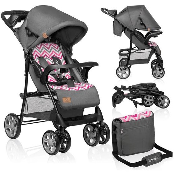 Poussette Tout-terrain Emma 6-36 Mois Avec Sac Et Pliage Rapide Pink Scandi