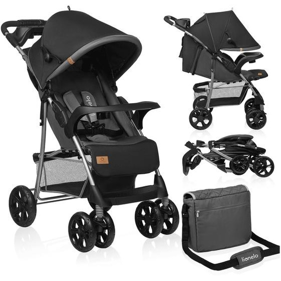 Poussette Tout-terrain Emma 6-36 Mois Avec Sac Et Pliage Rapide Stone