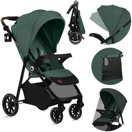 Poussette Tout-terrain Emma One 6-48 Mois Avec Grandes Roues Et Pliage Rapide Green Forest