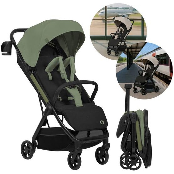 Poussette Ultra-compacte Julie Air Légère Et Pliable, Compatible Avion Green Sage