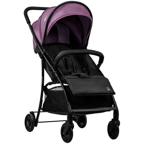Poussette Urbaine Légère Et Compacte Milan Noir Et Violet