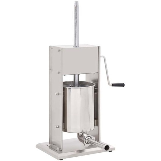 Poussoir à saucisse manuel Argenté 10 L Acier inoxydable