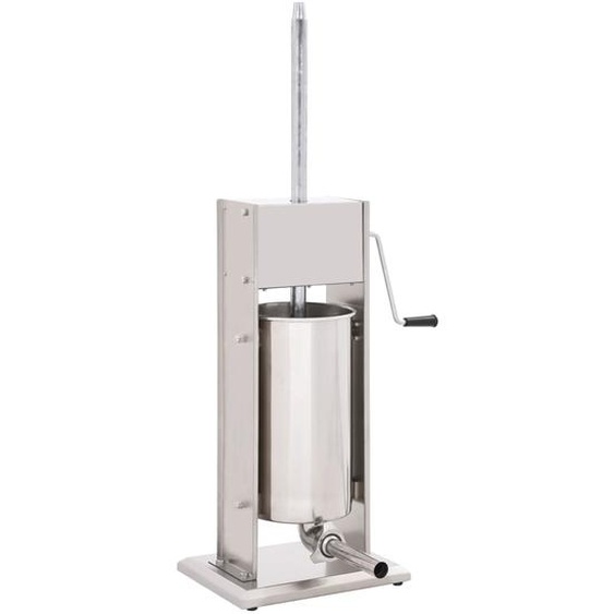 Poussoir à saucisse manuel Argenté 15 L Acier inoxydable