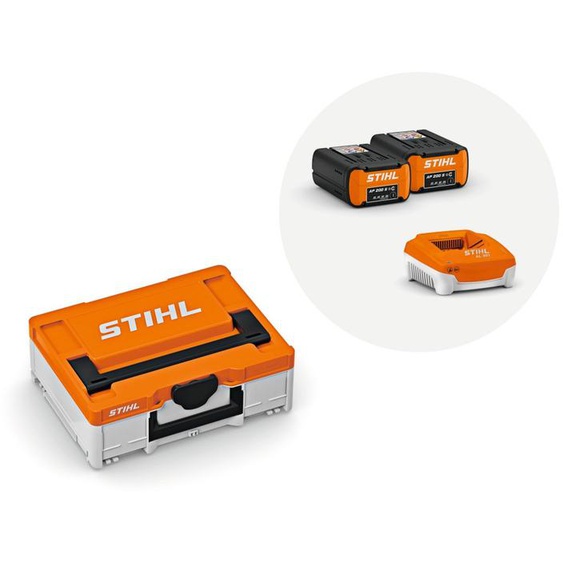 Power Box 1 - 2 batteries AP 200 S + 1 chargeur AL 301 + 1 mallette de rangement taille S - STIHL - 4850-B200-0042