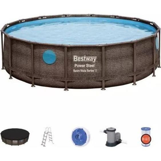 Power Steel™ Swim Vista Series™ II Ensemble de piscine à cadre 4,88 m x 1,22 m