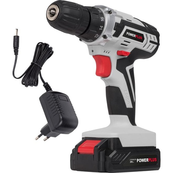 Powerplus Perceuse-visseuse sans fil Visseuse sans fil 20 volts Li-Ion Éclairage LED