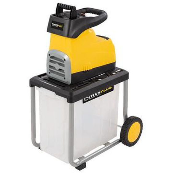Powerplus Powxg6462 2800w, 60 litre drum shredder with silent electric motor