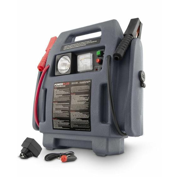 Station dAlimentation Électrique 4-en-1 POWE80090 - Démarreur de Secours de 1600 cc - Alimentation de 7000 mAh - Compresseur de 17 Bars - Lumière de