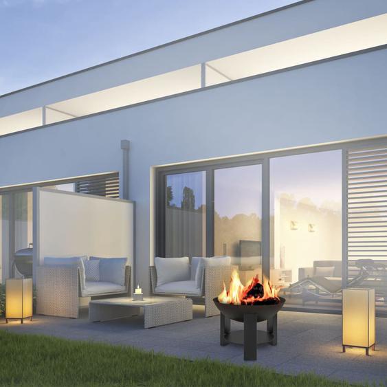 Practo Garden Bol à feu avec plaque à cendres noir