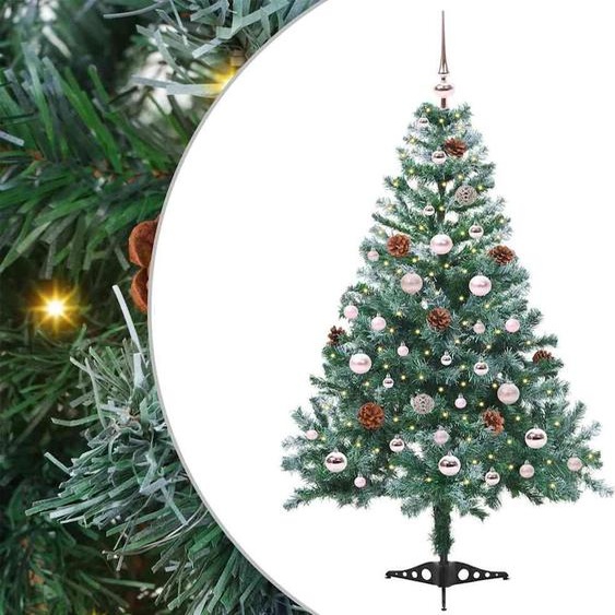 Pratique Arbre de Noël artificiel Vert 150 cm PVC et acier - Arbres de Noël artificiels ,mobilier design 9502778 2parcel