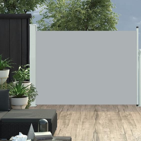 Pratique store latéral extensible 120×500 cm Gris - Parasols ,mobilier design 8257488 1parcel
