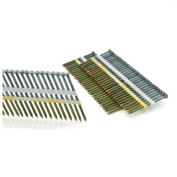 Prebena RK28/65BK Clous en bande à tête ronde acier nu tige lisse 3000 pièces