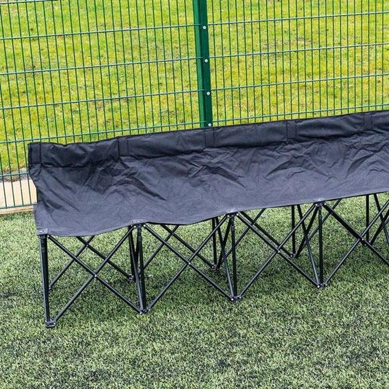 Precision Banc sportif 6 places pliable noir pour équipes