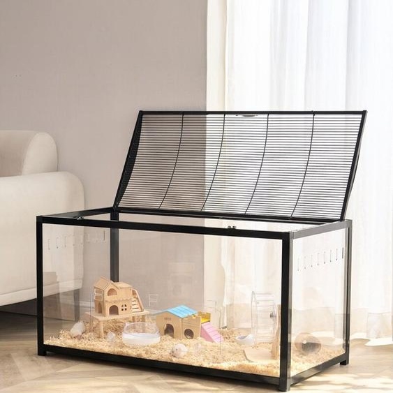 Premium Cage pour hamsters Cage pour souris Cage pour rats - Enclos pour rongeurs 96x47x55cm - Fabriqué en acrylique - idéal pour les hamsters, les souris et les rats