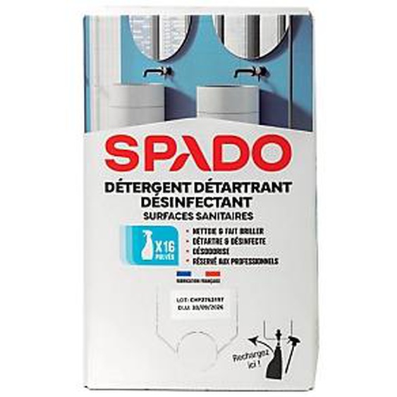 PREP Nettoyant désinfectant sanitaires détartrant Prep Ecocub 10 L