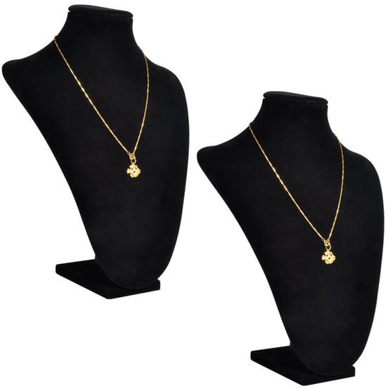Présentoir buste dexposition pour colliers en flanelle 2 pcs