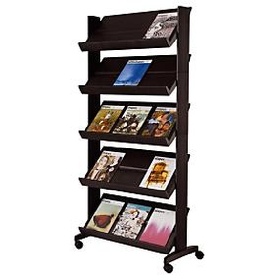 Présentoir Large easyDisplays PAPERFLOW - 15 cases - Noir