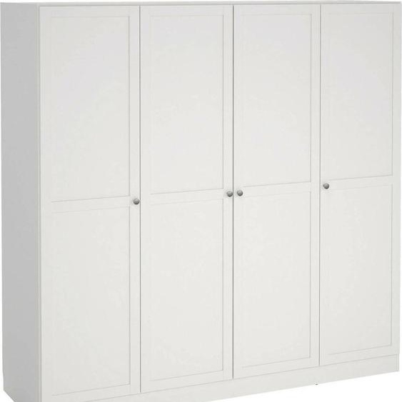 Présidents - Grande Armoire 196x200h cm Blanc, Porte-manteaux