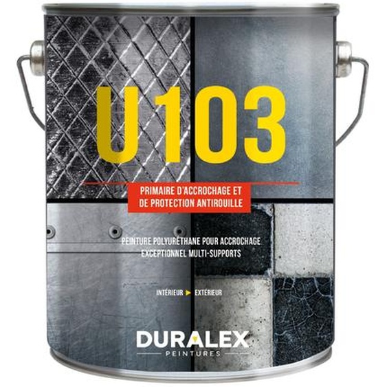 Primaire daccrochage et de protection antirouille U103 noir impérial 1L - DURALEX - 110100426