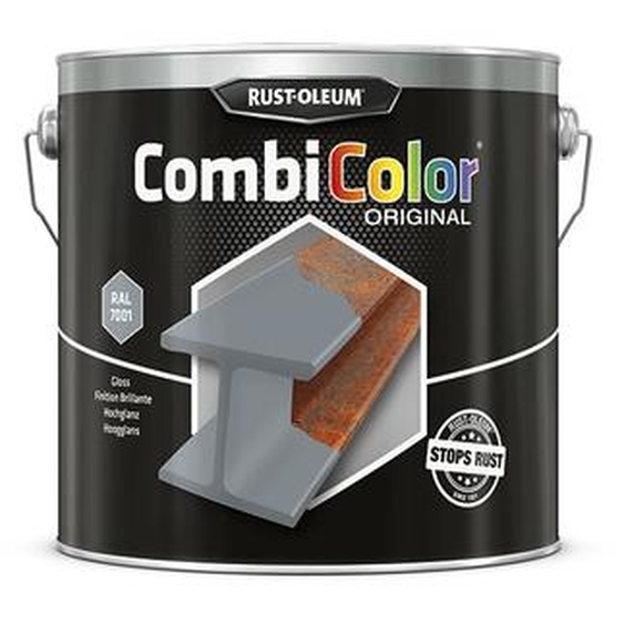 Primaire de protection antirouille et finition CombiColor Original ivoire clair RAL 1015 seau 2,5l - RUST-OLEUM - 7342.2.5