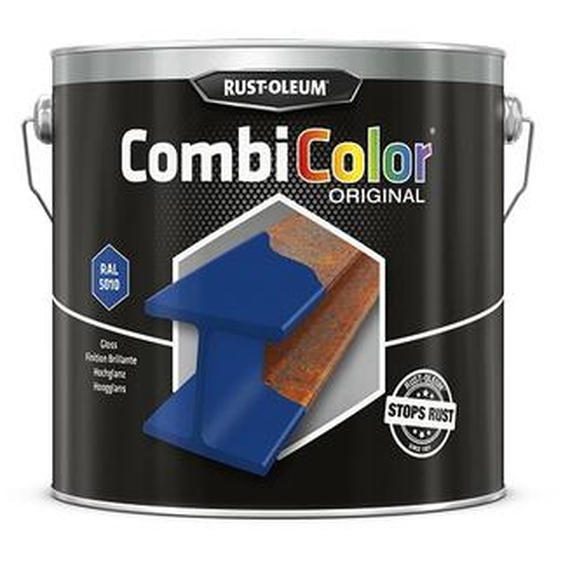 Primaire de protection antirouille et finition CombiColor Original jaune or RAL 1004 pot 750ml - RUST-OLEUM - 7349.0.75