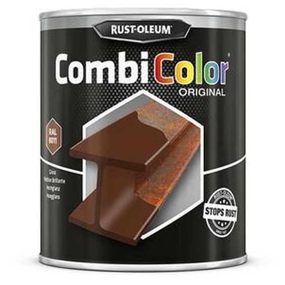 Primaire de protection antirouille et finition CombiColor Original ivoire clair RAL 1015 seau 2,5l - RUST-OLEUM - 7342.2.5