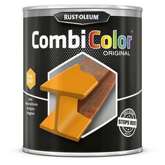 Primaire de protection antirouille et finition CombiColor Original jaune or RAL 1004 pot 750ml - RUST-OLEUM - 7349.0.75