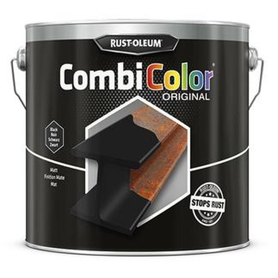 Primaire de protection antirouille et finition CombiColor Original ivoire clair RAL 1015 seau 2,5l - RUST-OLEUM - 7342.2.5