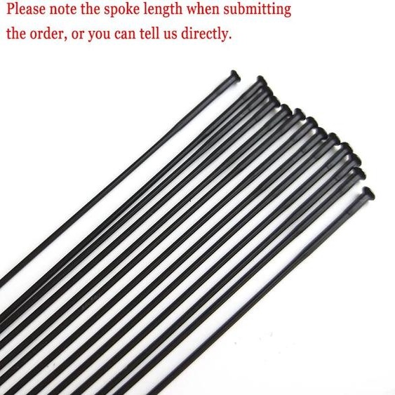 primwon 12 pièces pilier Super léger PSR TB2015 rayons de vélo 14G rayons de traction droits ronds en acier inoxydable noir pièces de vélo à Triple bout