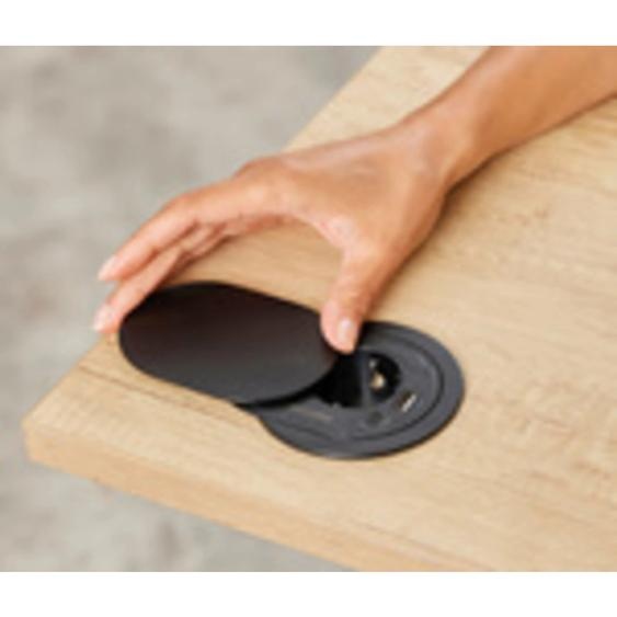 Prise encastrée pour table Power Spot type E, blanc