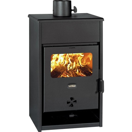 Prity Poêle à Bois KD 9,3 kW Poêle de Chauffage avec Bûcher Compact Anthracite