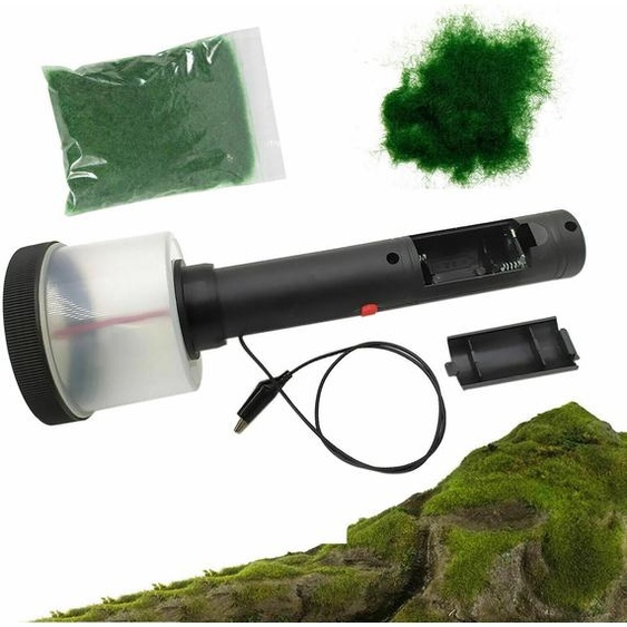 Professionnel Electrostatique Flock Machine daménagement paysager Applicateur dherbe Floconneuse pour herbe statique