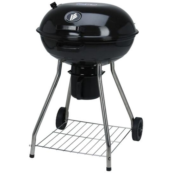 ProGarden Barbecue au charbon sur roues 56 cm Noir