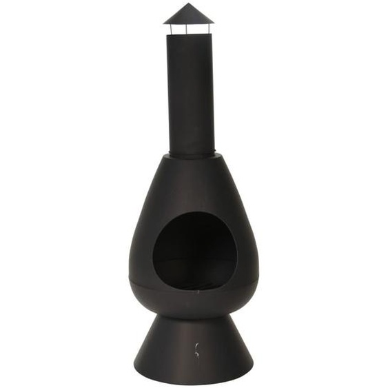 ProGarden Foyer avec cheminée Ambient 110 cm Noir