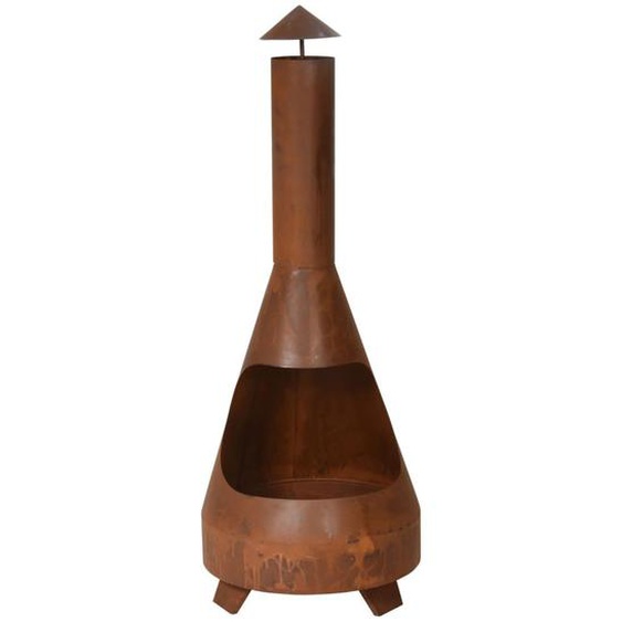ProGarden Foyer avec cheminée Charming 118 cm Rouille