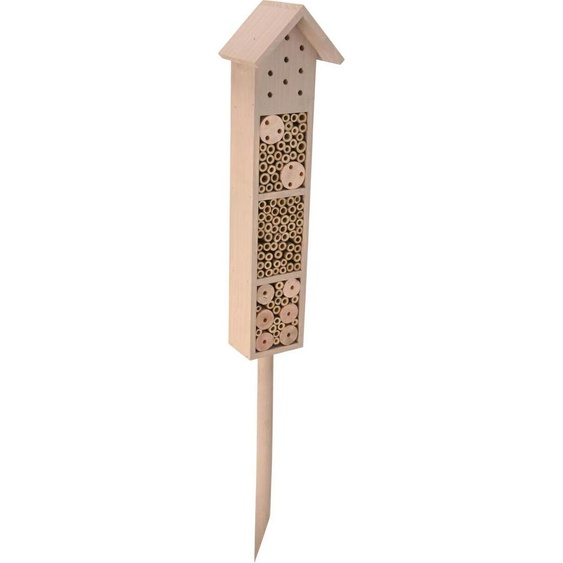Progarden | Hôtel pour insectes - 78 cm - Marron - Bois de pin et de bambou - Idéal pour le jardin et les amoureux de la nature