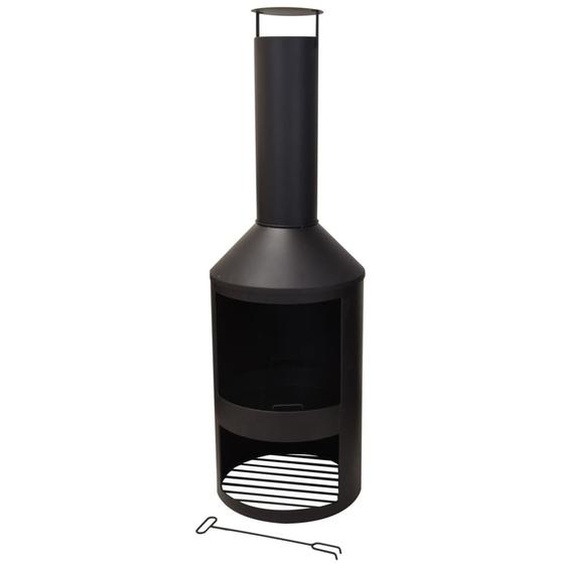 ProGarden poêle dextérieur avec cheminée métal 134 cm