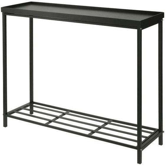 ProGarden Support pour plantes 75x23x60 cm noir mat