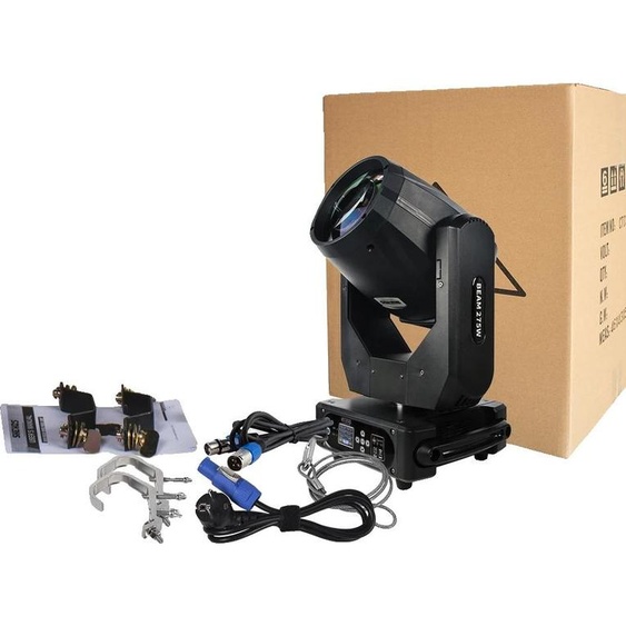 Projecteur à tête mobile, modes depolyvalents, options de couleurs vives, 275 W, prise UE