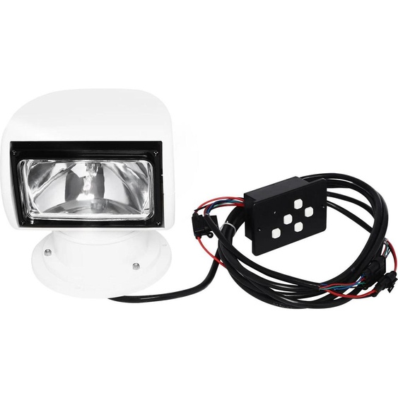 Projecteur marin - 12V 100W - Projecteur pour bateaux - Télécommande - Étanchéité IP66, résistant aux intempéries - Feu de navigation - Blanc