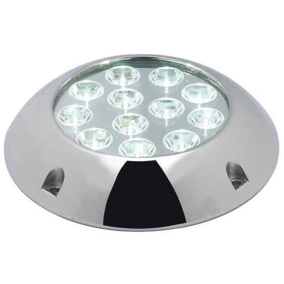Projecteur subaquatique 12x3W LED bleu avec vis, 1 pièce