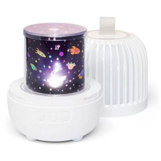 Projecteur Veilleuse Musicale Et Lumineuse Lumi Blanc