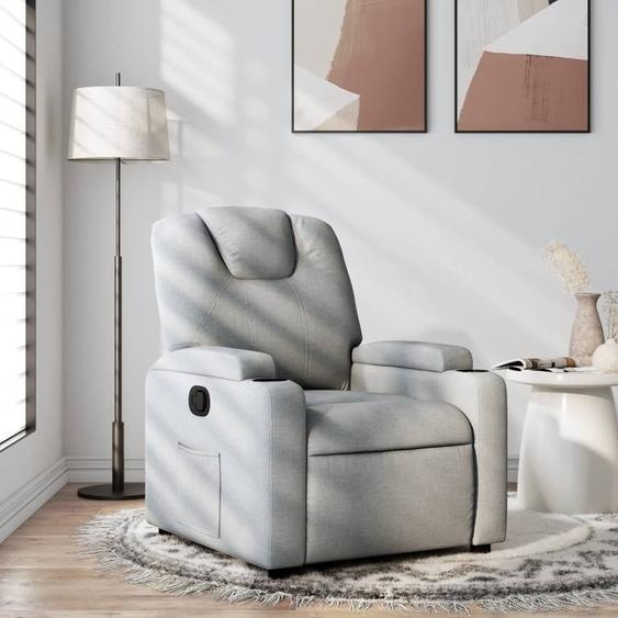 Prolenta Premium - Fauteuil relax gris clair tissu