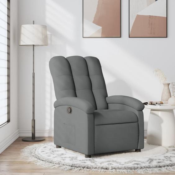 Prolenta Premium - Fauteuil relax Tissu gris foncé