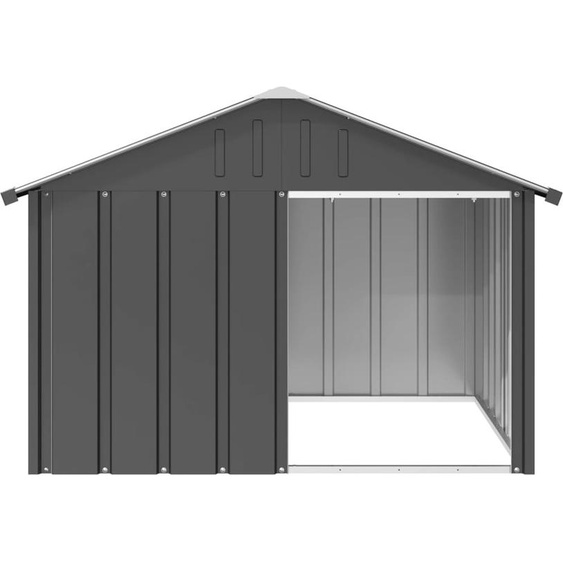 Prolenta Premium - Niche pour chiens Anthracite 116,5x103x81,5 cm Acier galvanisé