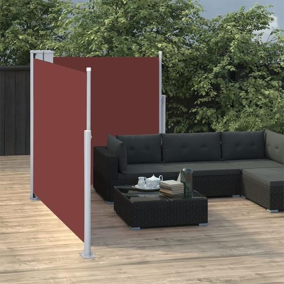 Prolenta Premium Store latéral extensible Marron 100 x 600 cm