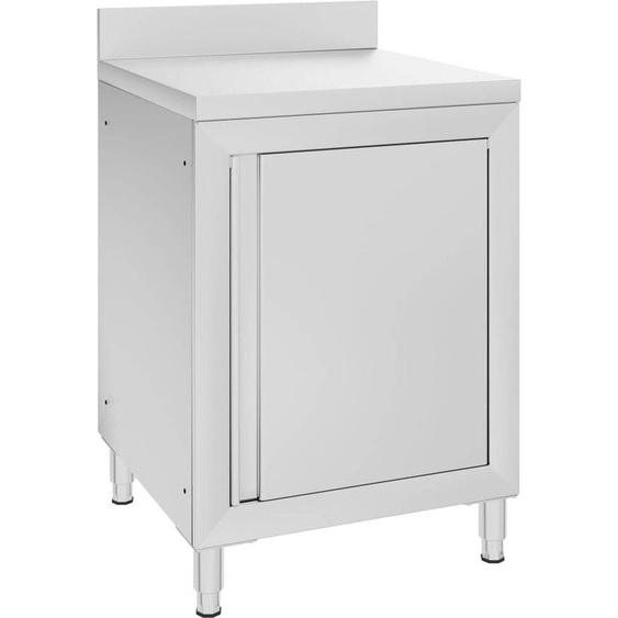 Maison Exclusive Table de travail gastro avec armoire 60x60x96 cm inox