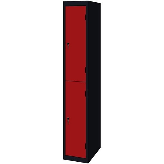 Vestiaire multicases 2 portes - L.30 cm - Rouge